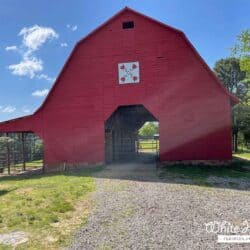 White Horse farms Arkansas red barn