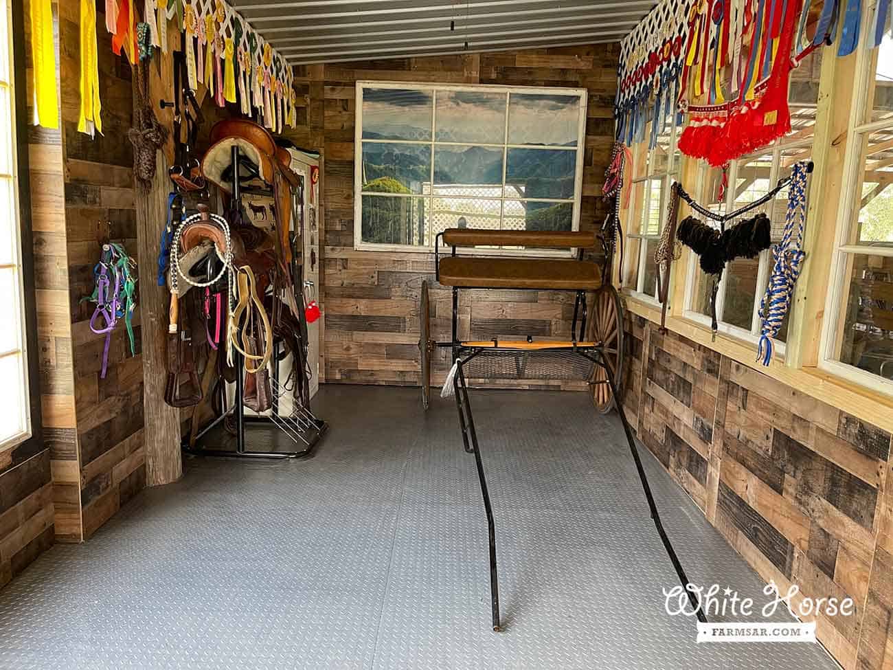 Tack room at White Horse Farms